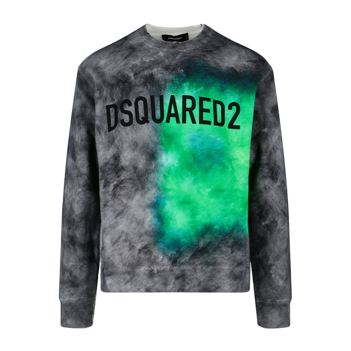 DSQUARED2 FLUO SPOT COOL SWEATER IN GREY