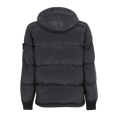 STONE ISLAND NYLON METAL DOWN-TC JACKET IN CHAROAL GREY