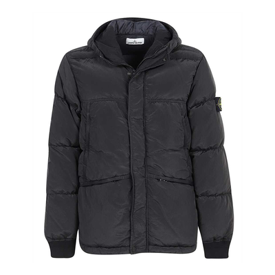 STONE ISLAND NYLON METAL DOWN-TC JACKET IN CHAROAL GREY