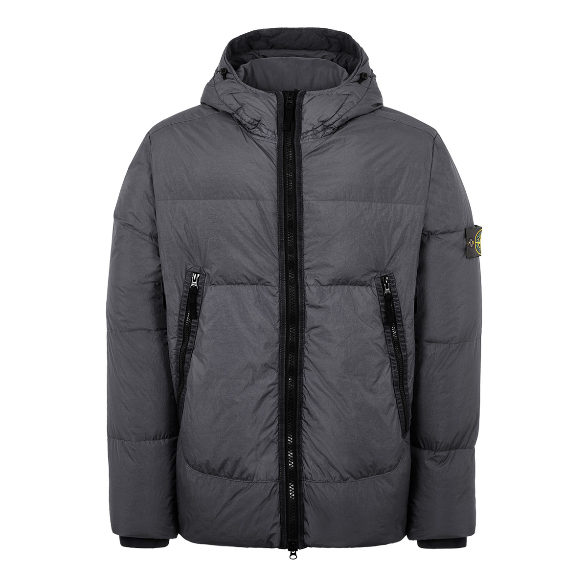 STONE ISLAND CRINKLE REPS NY DOWN JACKET IN CHARCOAL