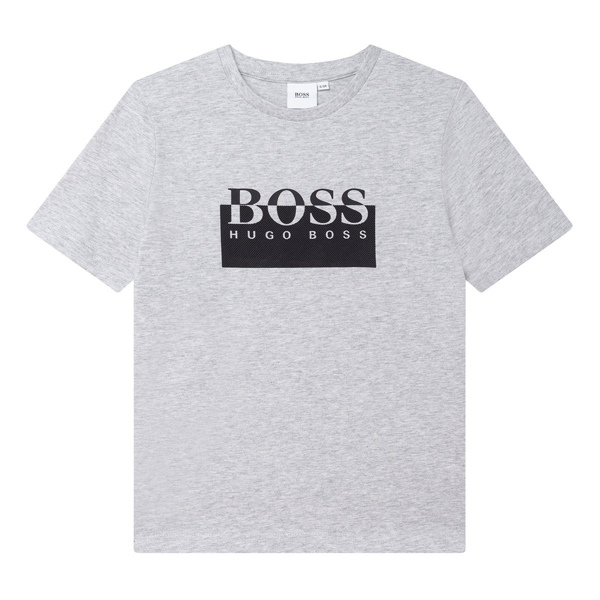 BOSS JUNIOR BIG LOGO T-SHIRT IN GREY