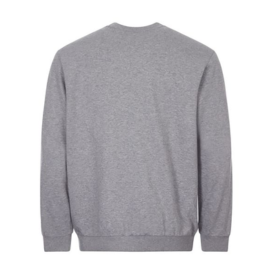 PAUL & SHARK COTTON LOGO BADGE SWEATER IN GREY