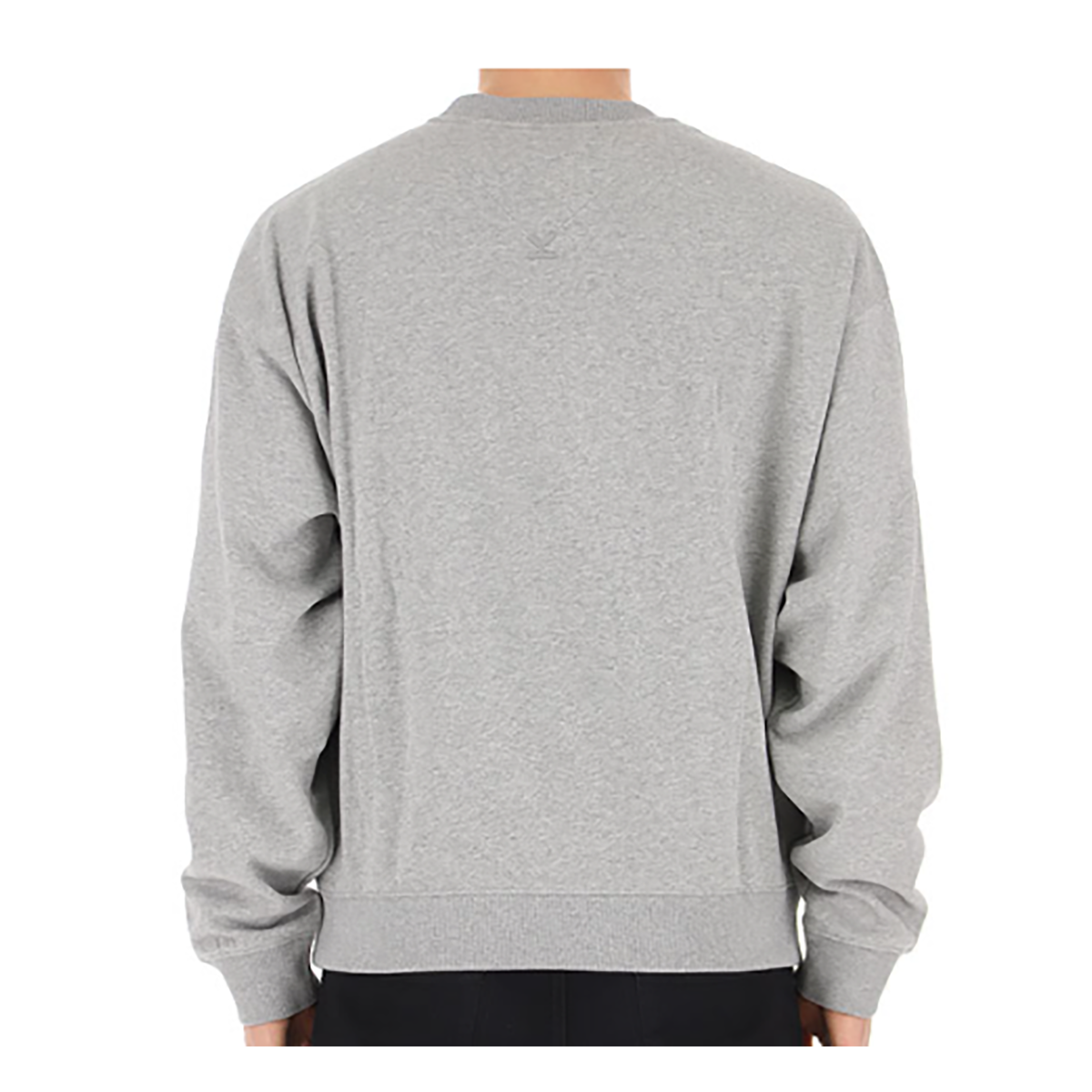 KENZO LOGO PRINT SWEATER IN GREY