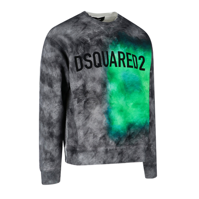 DSQUARED2 FLUO SPOT COOL SWEATER IN GREY