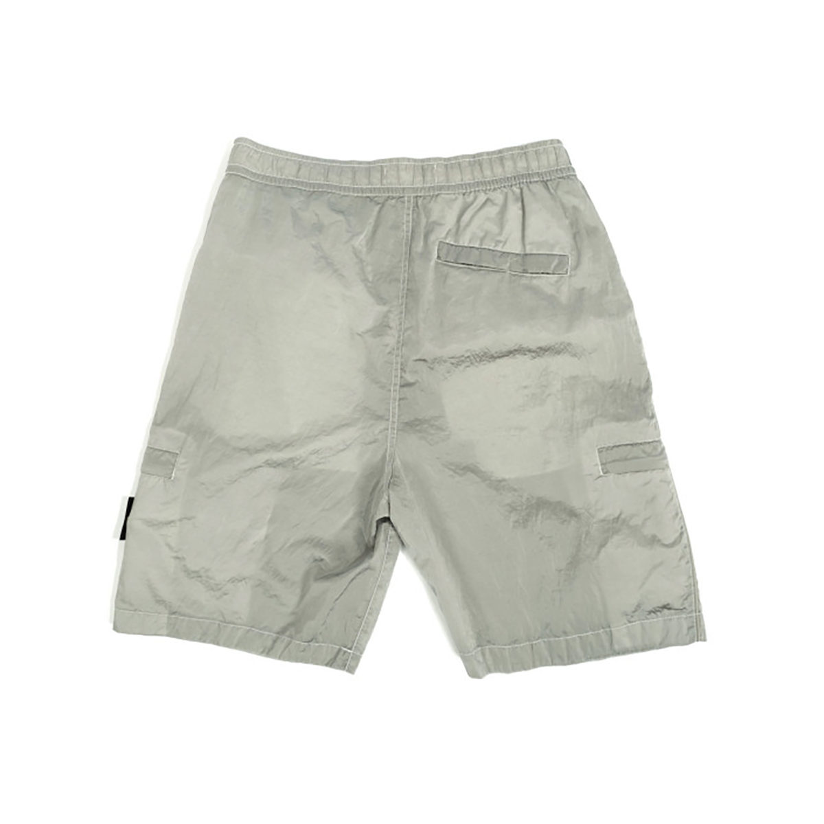 STONE ISLAND NYLON METAL GARMENT DYED SHORTS IN GREY