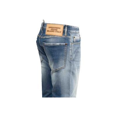 DSQUARED2 SLIM FIT JEANS IN LIGHT BLUE