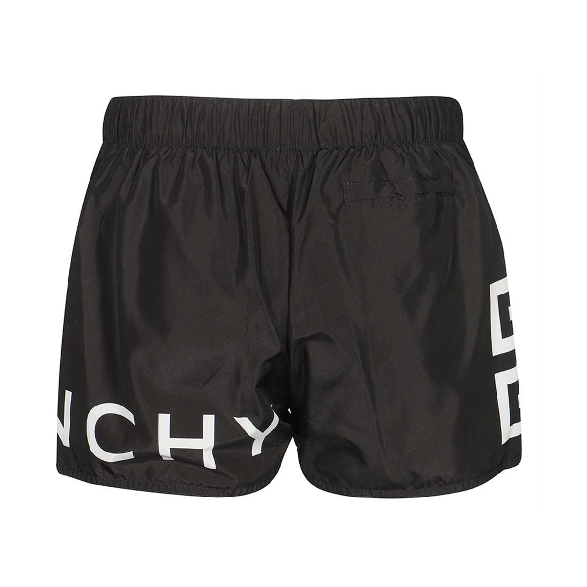 GIVENCHY ELASTICATED SWIM SHORTS IN BLACK