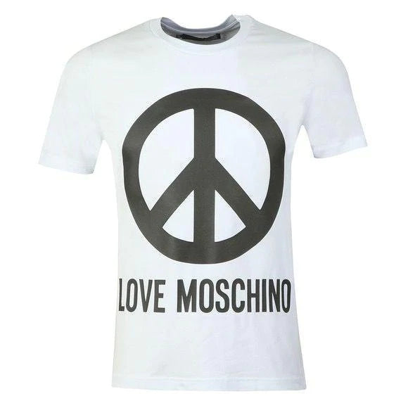 LOVE MOSCHINO PEACE LOGO BLACK & WHITE