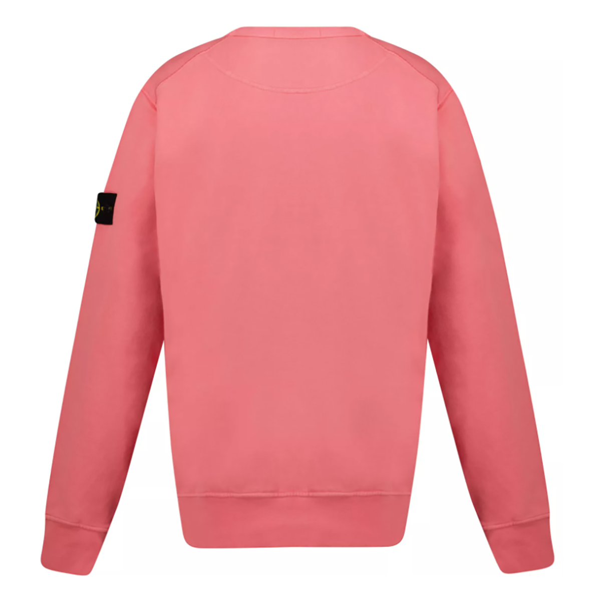 STONE ISLAND JUNOR COTTON FLEECE SWEATER IN PINK