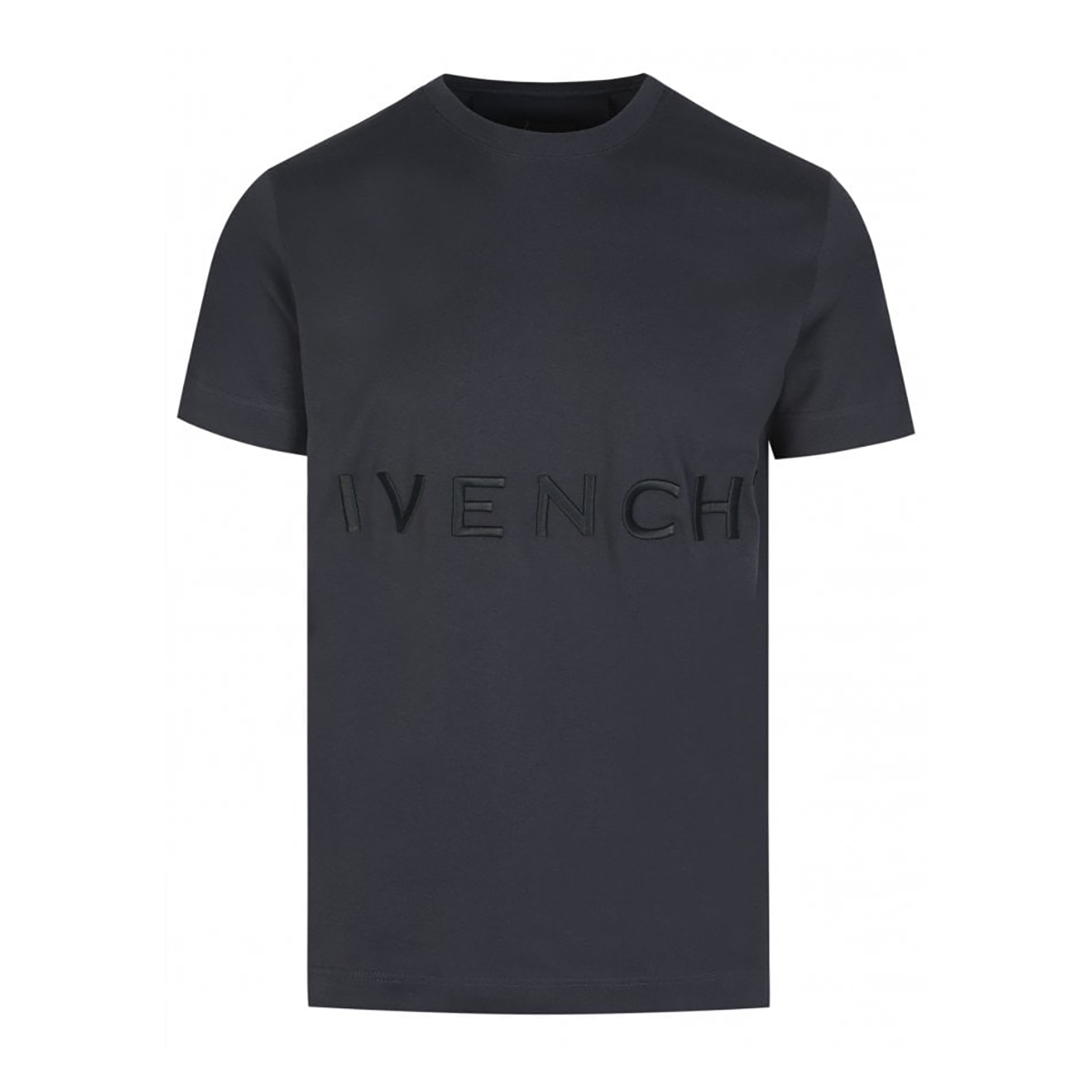 GIVENCHY EMBROIDERED LOGO T-SHIRT IN MIDNIGHT BLUE