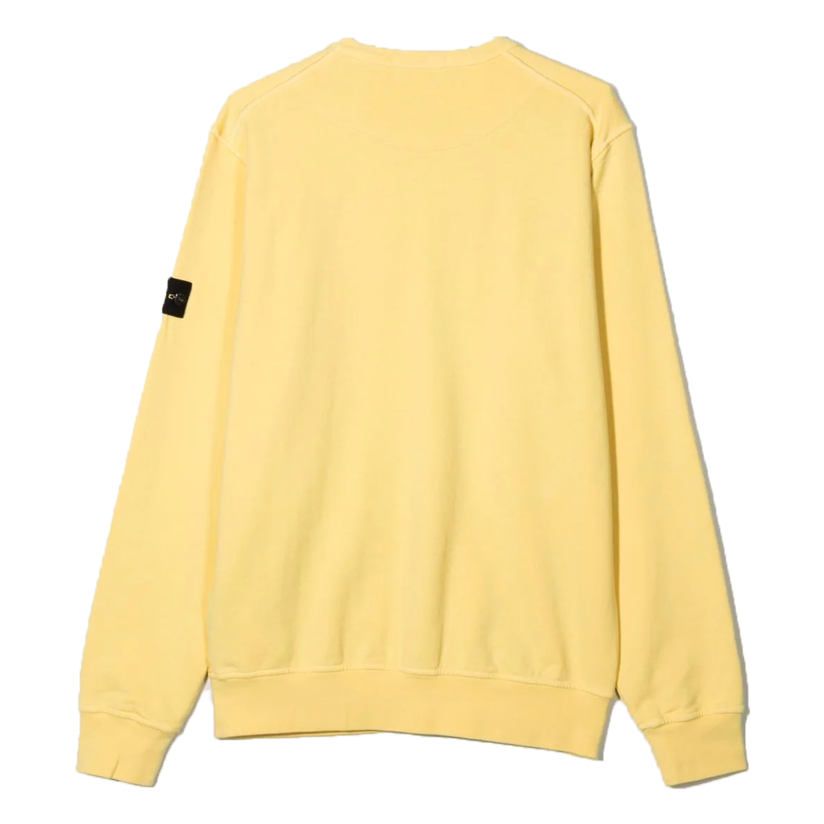 STONE ISLAND JUNIOR COTTON SWEATER IN YELLOW