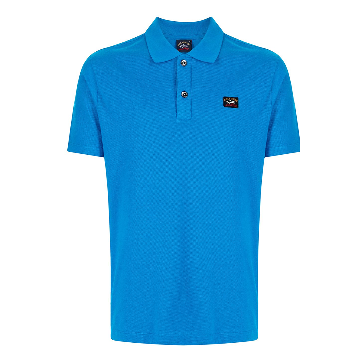 PAUL & SHARK PIQUE COTTON POLO IN LIGHT BLUE