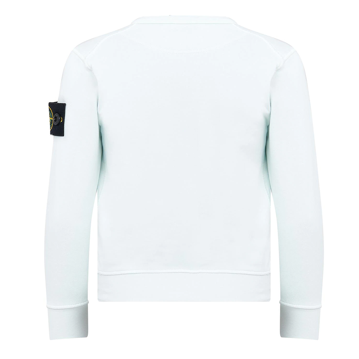 STONE ISLAND JUNIOR COTTON SWEATER IN LIGHT BLUE