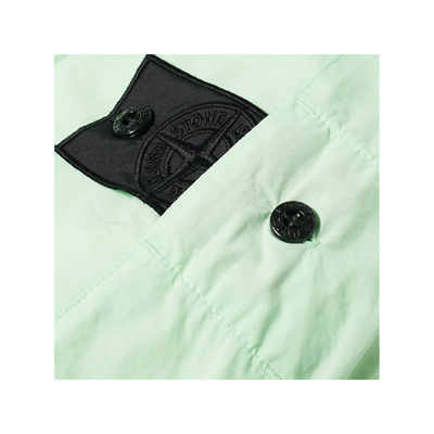 STONE ISLAND SHADOW PROJECT PADDED OVERSHIRT IN LIGHT GREEN