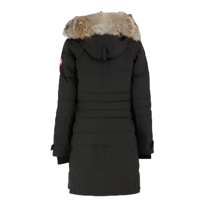 CANADA GOOSE WOMANS LORETTE PARKA COAT IN BLACK