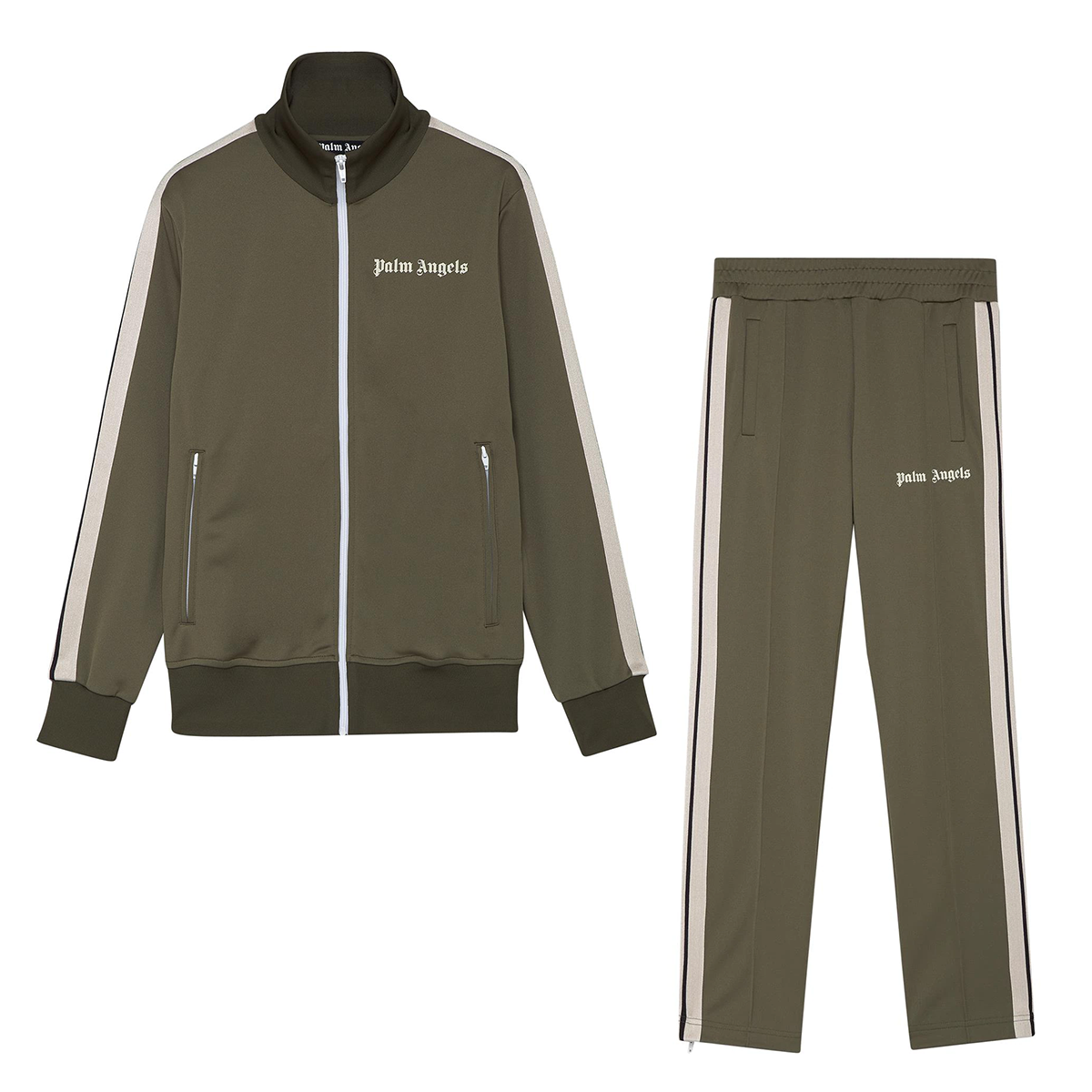 PALM ANGELS TRACKSUIT IN MILITARY GREEN