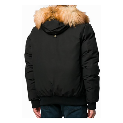 MOOSE KNUCKLES LITTLE RAPIDS BOMBER JACKET IN BLACK