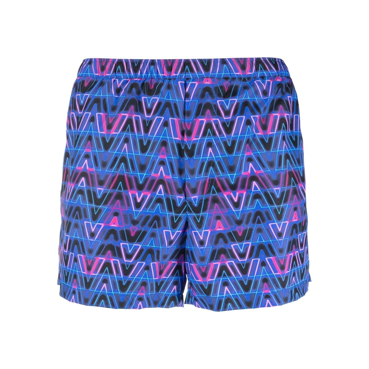 VALENTINO NEON OPTICAL PRINT SWIM SHORTS