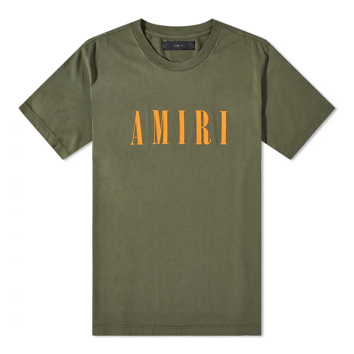 AMIRI CORE LOGO T-SHIRT IN OLIVE GREEN