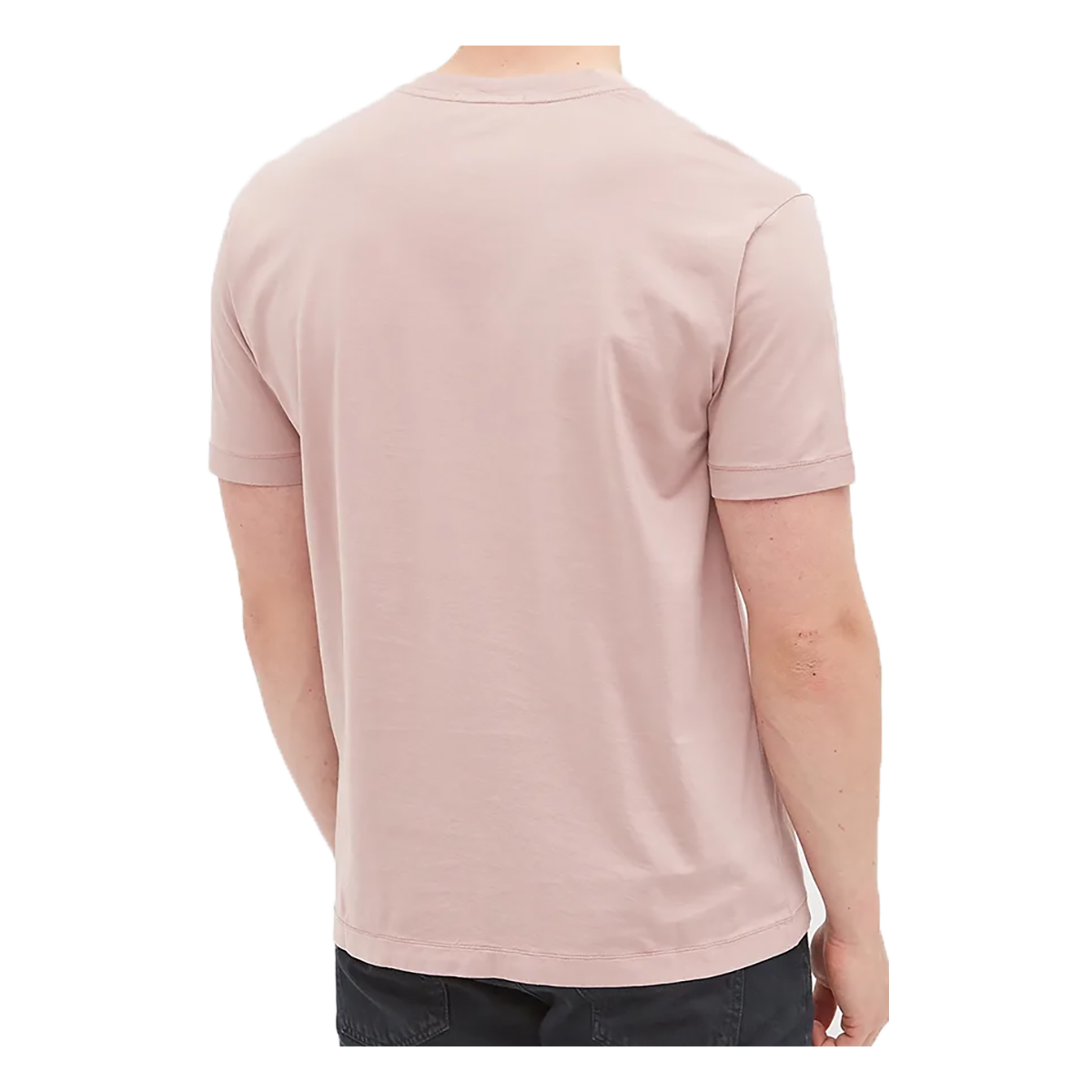 STONE ISLAND LOGO PATCH T-SHIRT IN ROSE