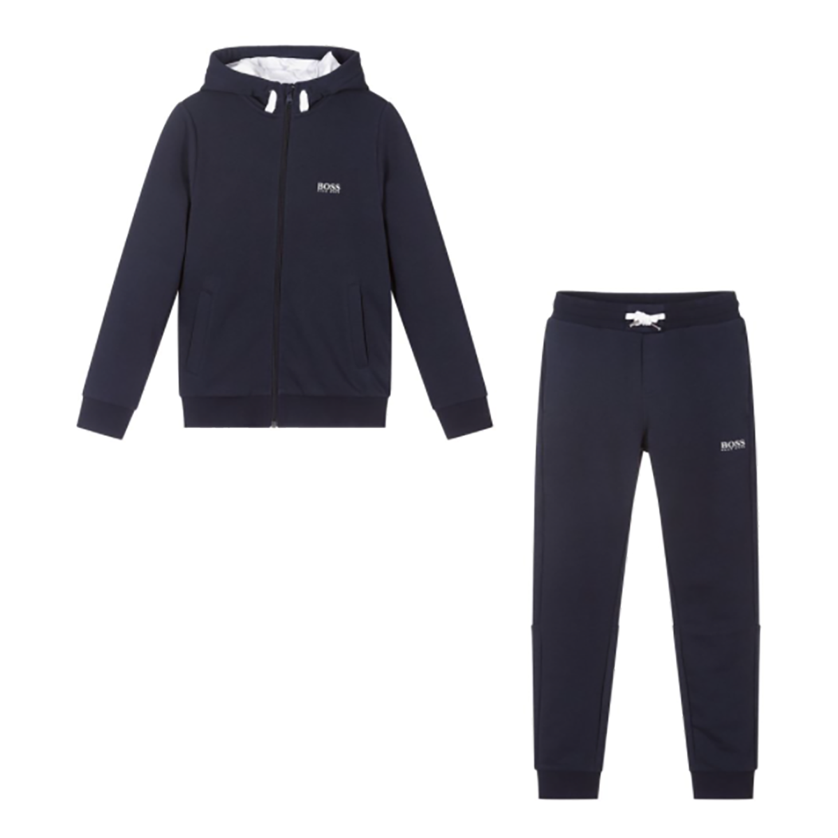 BOSS JUNIOR LOGO BRANDING TRACKSUIT IN NAVY