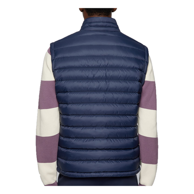 BOSS 'CHROMA' PACKABLE DOWN GILLET IN NAVY BLUE