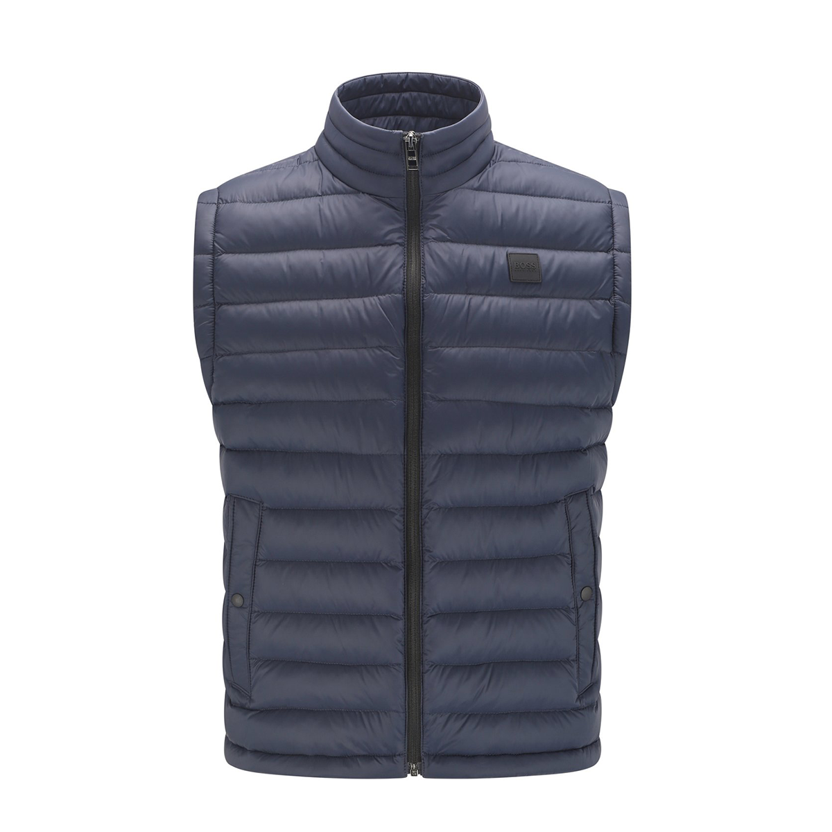 BOSS 'CHROMA' PACKABLE DOWN GILLET IN NAVY BLUE