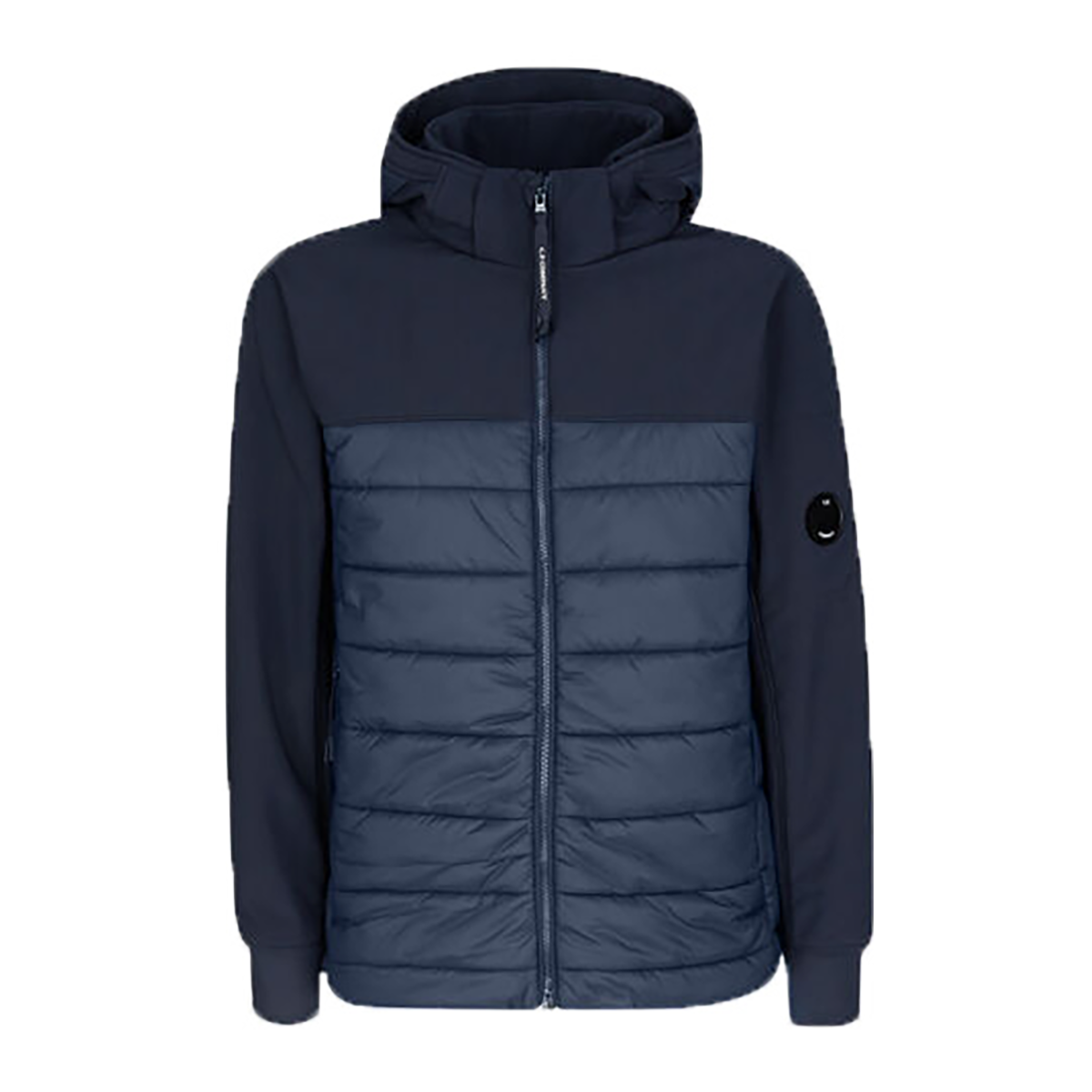 CP COMPANY SHELL R GOGGLE JACKET IN NAVY BLUE