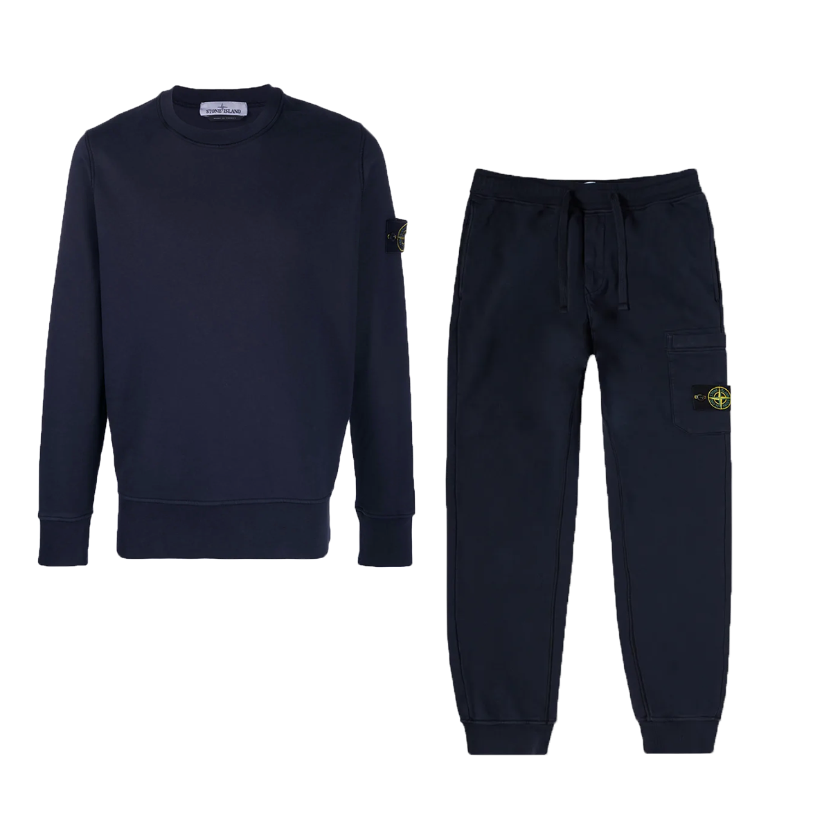 STONE ISLAND CREW NECK TRACKSUIT IN NAVY