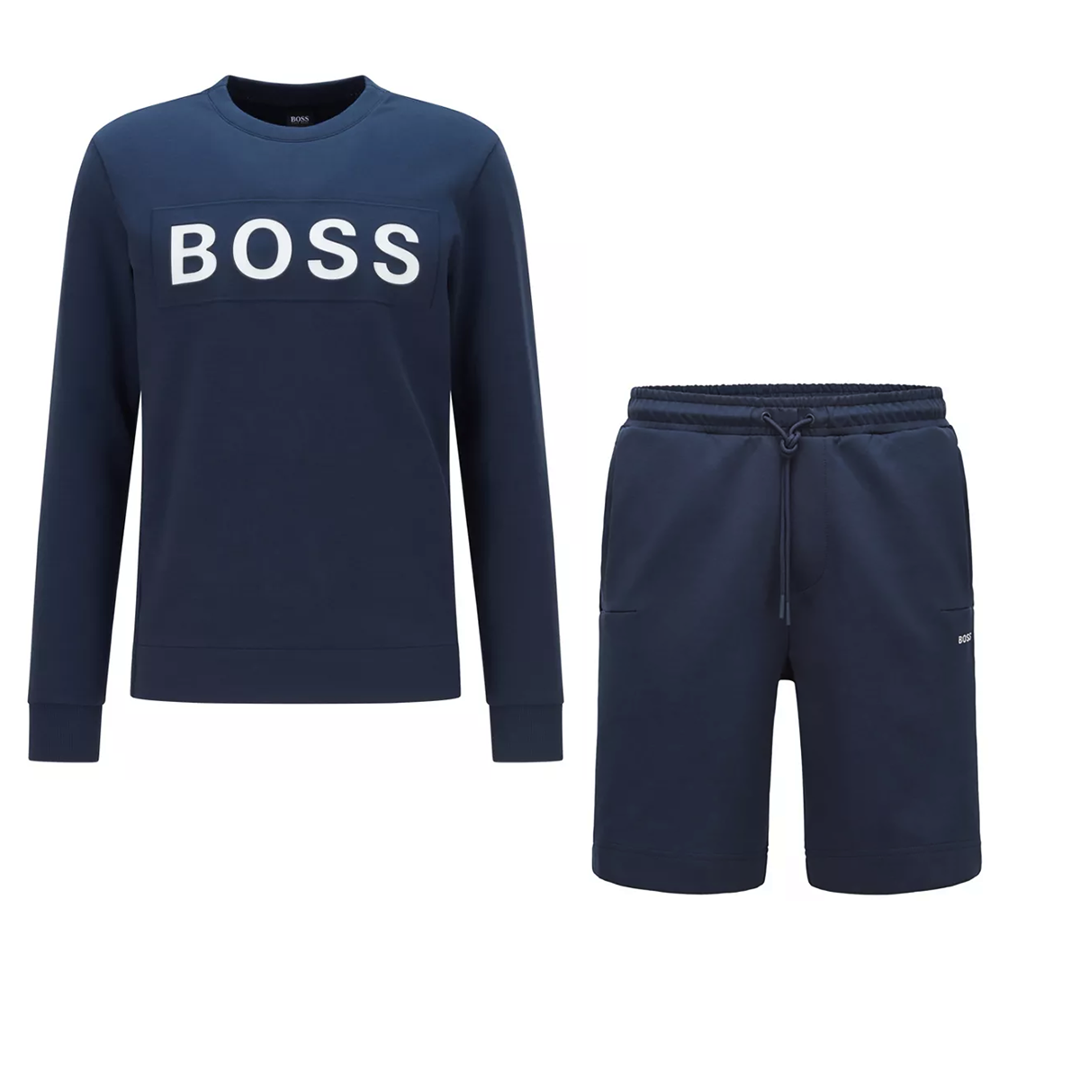 BOSS 'SALBO-HEADLO 1' TRACKSUIT IN NAVY BLUE