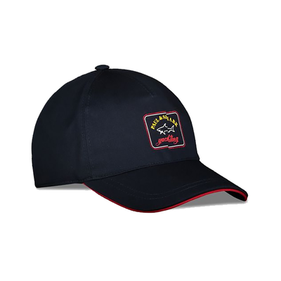 PAUL & SHARK RED TRIM CAP IN NAVY