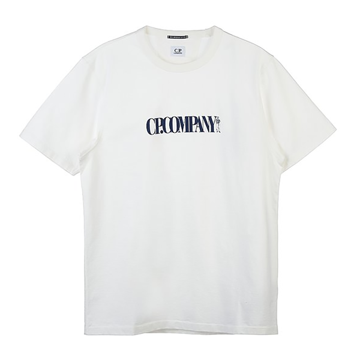 CP COMPANY MERCERIZED JERSEY SAILOR T-SHIRT IN WHITE