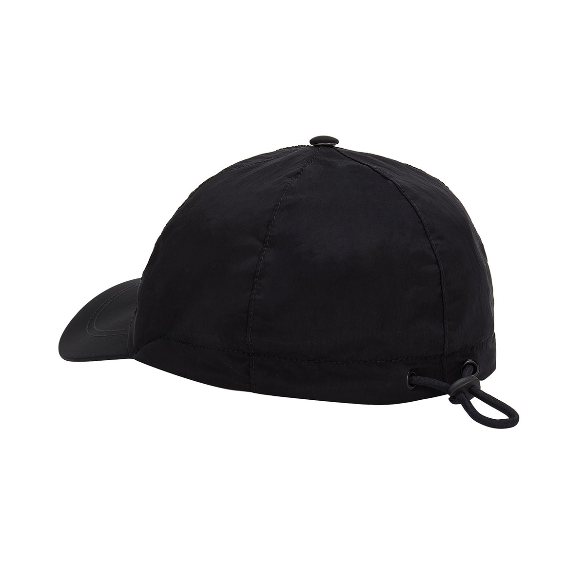 STONE ISLAND NYLON GENERATED CAP IN BLACK