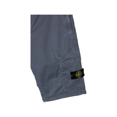 STONE ISLAND JUNIOR CARGO SHORTS IN NAVY