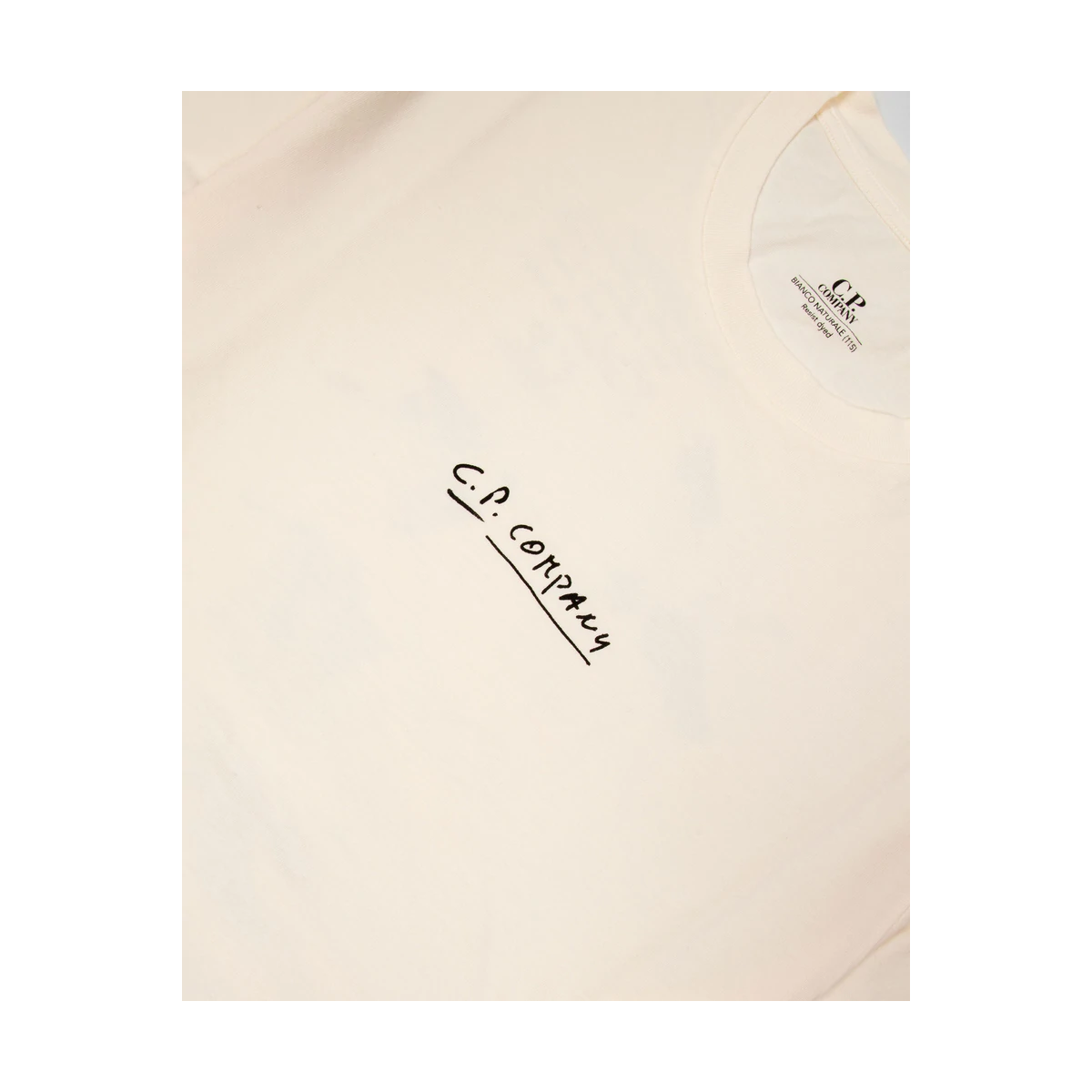 CP COMPANY SKETCH GRAPHIC -SHIRTT IN CREAM WHITE