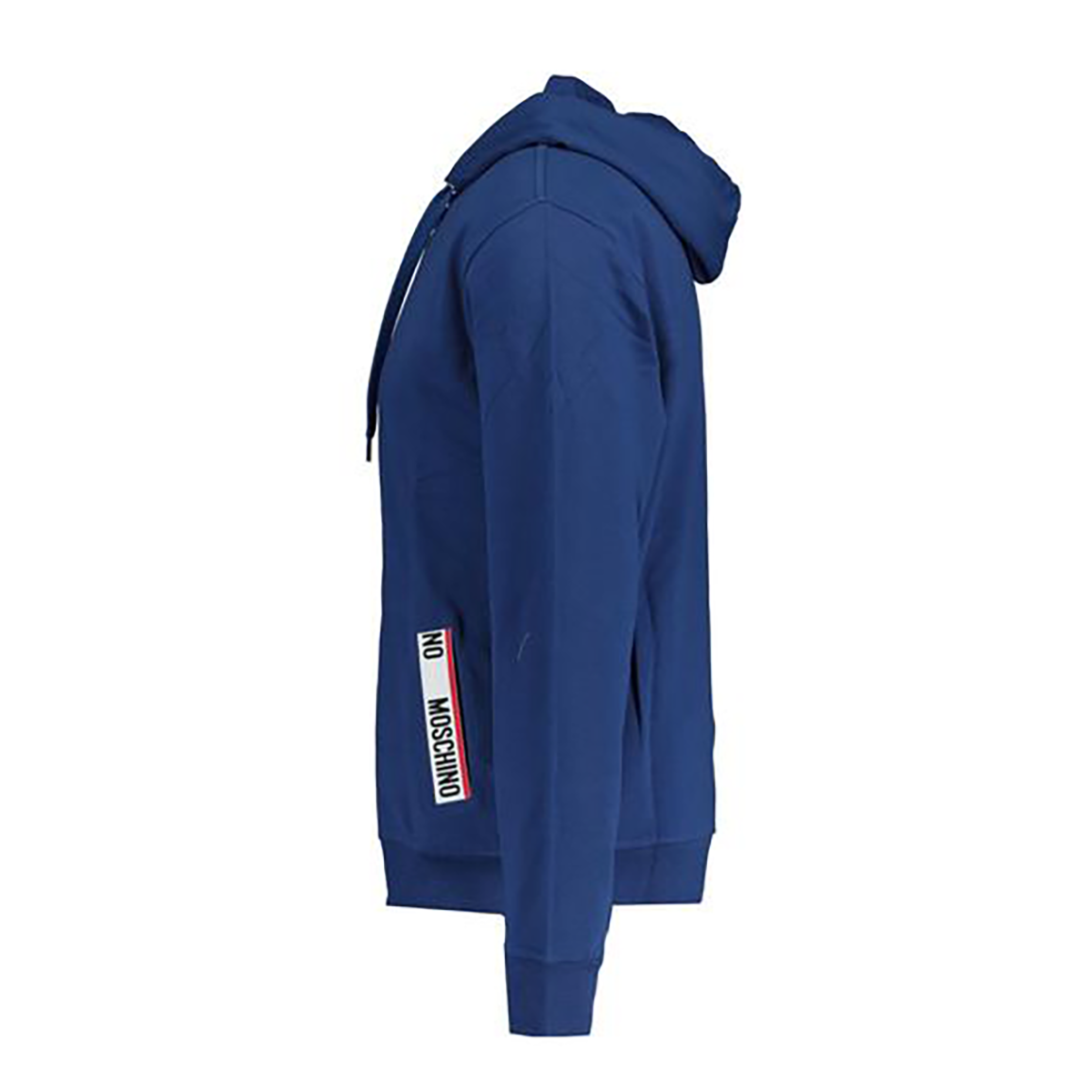 MOSCHINO TAPE LOGO ZIP HOODED TRACKSUIT IN BLUE