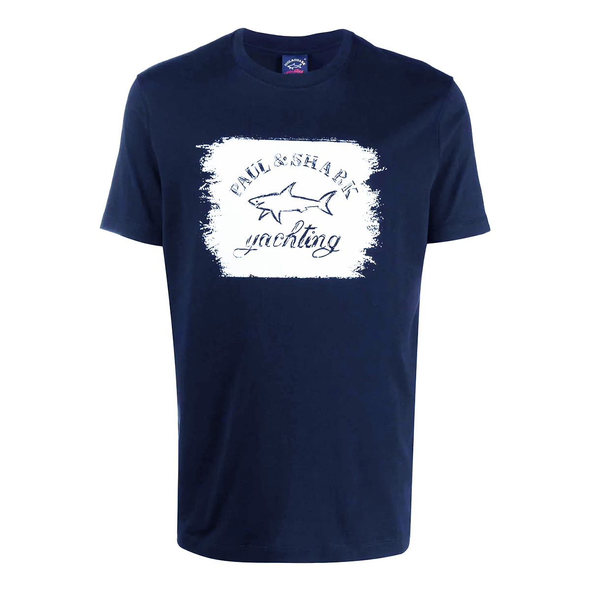 PAUL & SHARK GRAPHIC LOGO T-SHIRT IN NAVY