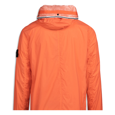 STONE ISLAND NYLON GARMENT DYED JACKET IN ORANGE