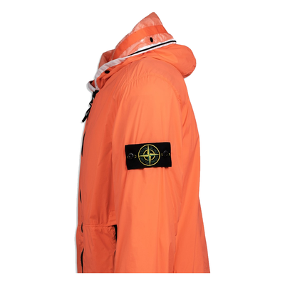 STONE ISLAND NYLON GARMENT DYED JACKET IN ORANGE