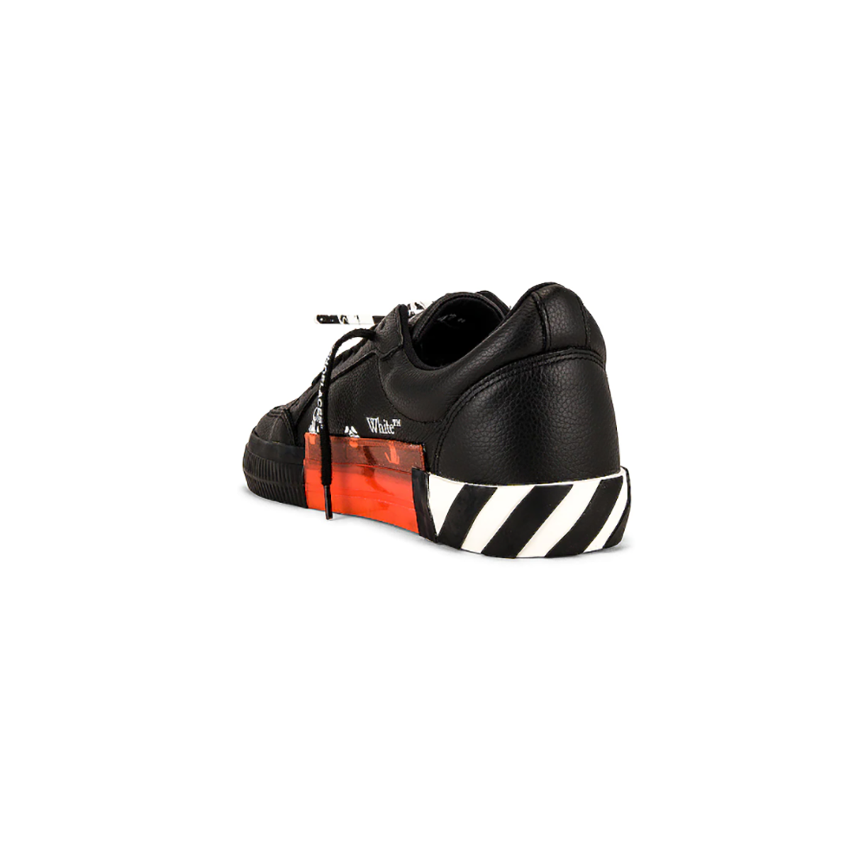 OFF-WHITE LOW VULCANISED CALF LEATHER SNEAKER IN BLACK & WHITE