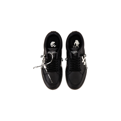 OFF-WHITE LOW VULCANISED CALF LEATHER SNEAKER IN BLACK & WHITE