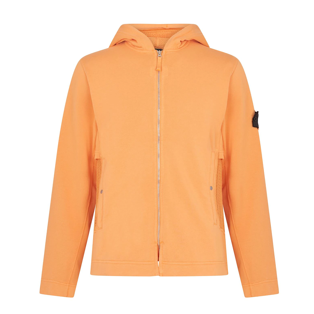 STONE ISLAND SHADOW PROJECT FULL ZIP HOODIE IN ORANGE