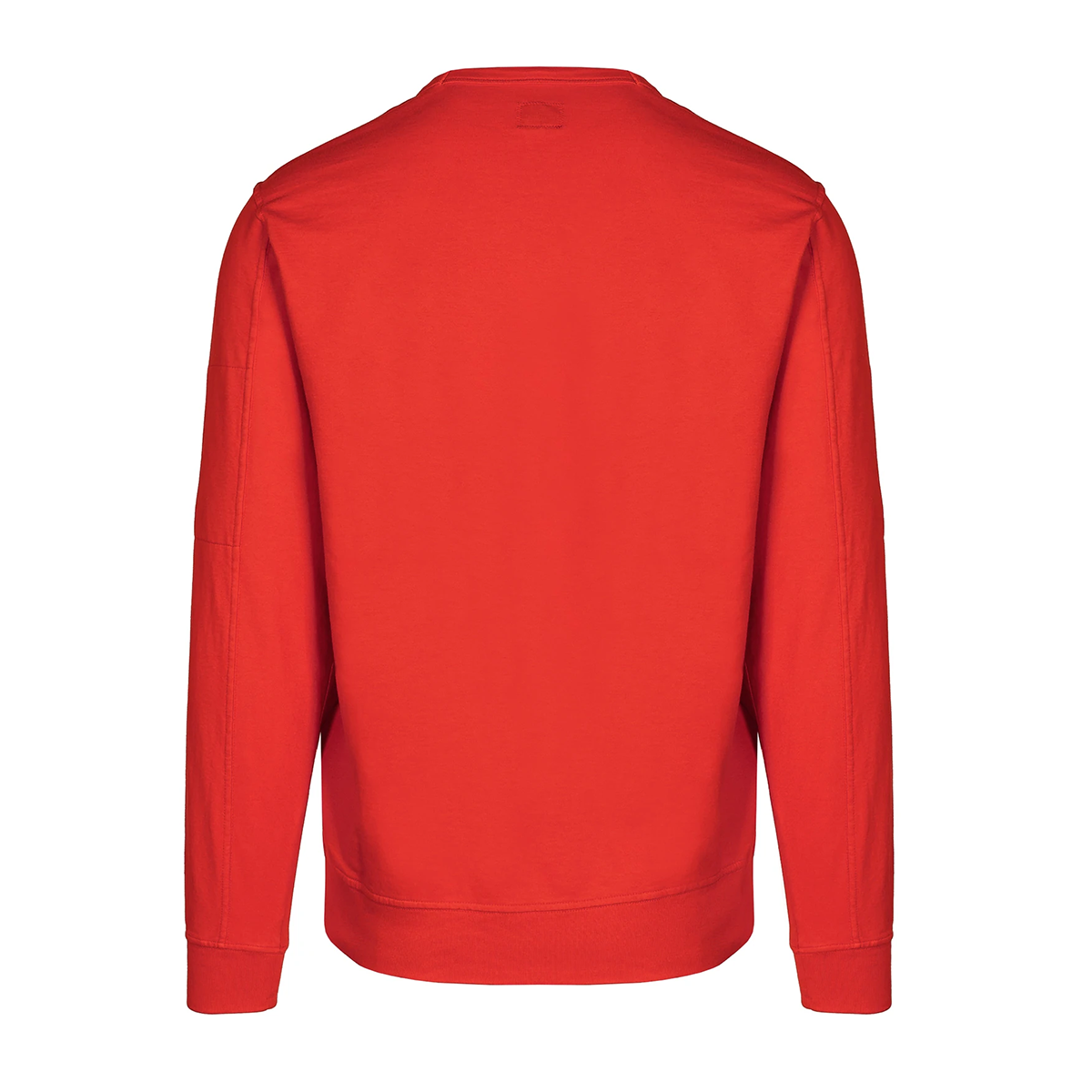 CP COMPANY LIGHT FLEECE CREW NECK SWEATER IN RED