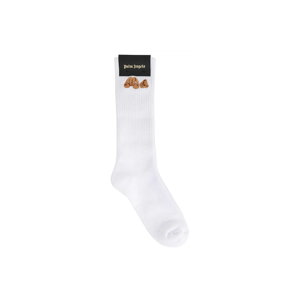 PALM ANGELS BEAR SOCKS IN  WHITE