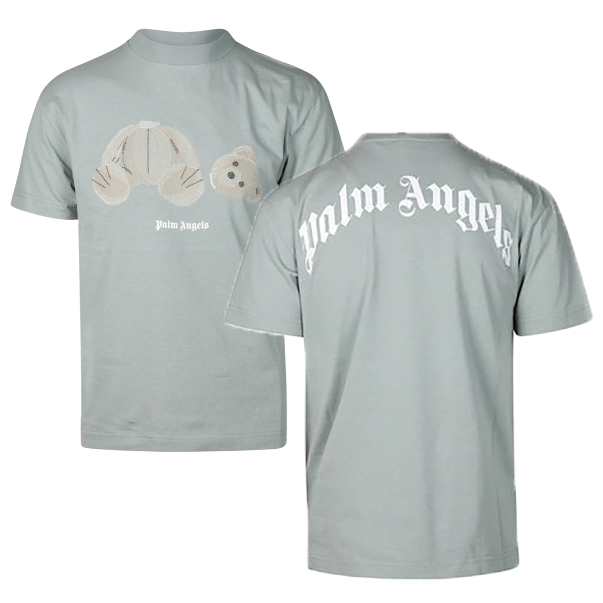 PALM ANGELS PA BEAR T-SHIRT IN GREY