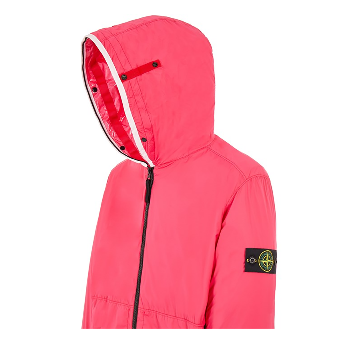 STONE ISLAND NYLON GARMENT DYED JACKET IN PINK