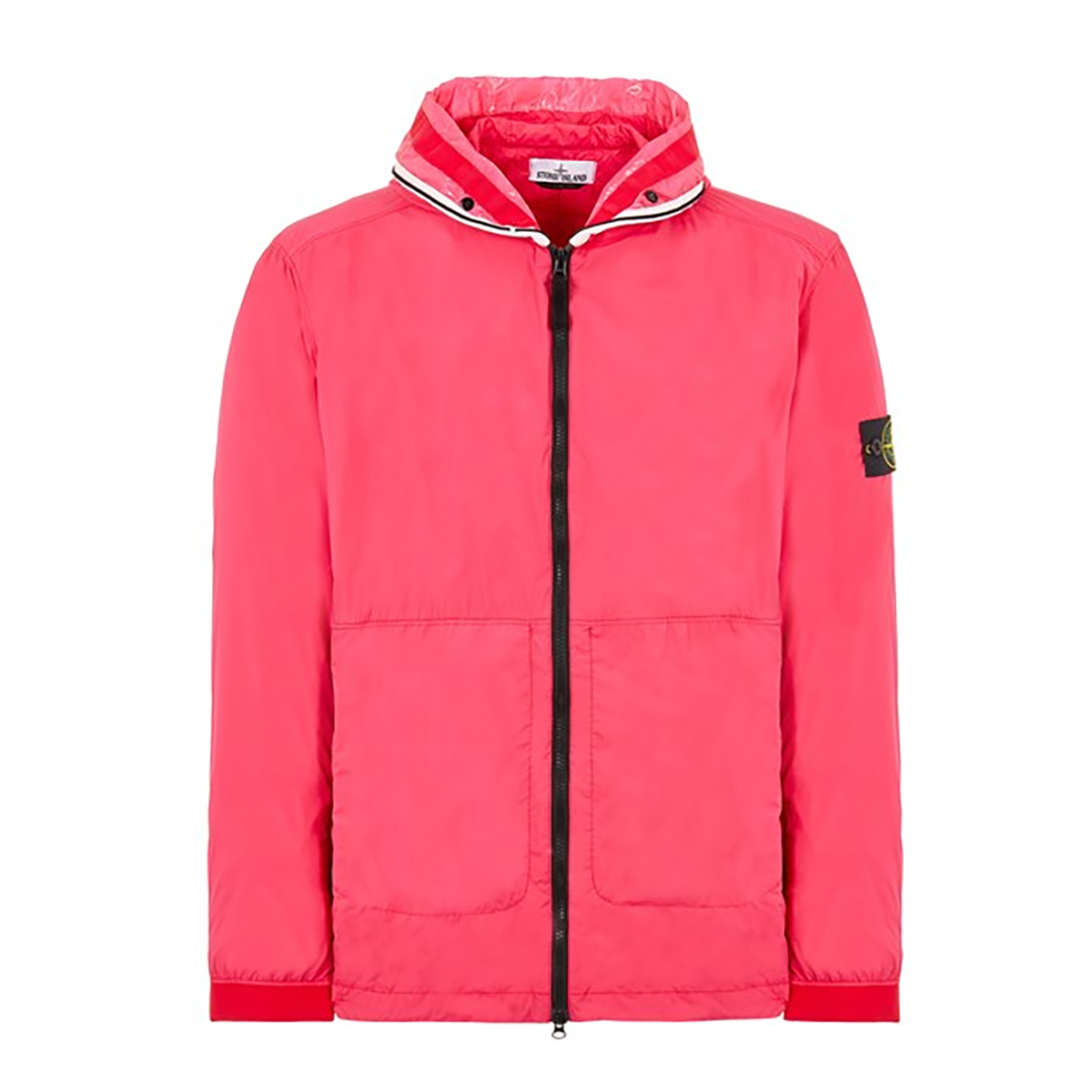 STONE ISLAND NYLON GARMENT DYED JACKET IN PINK