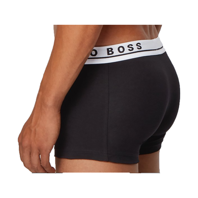 BOSS THREE-PACK BOXERS IN BLACK