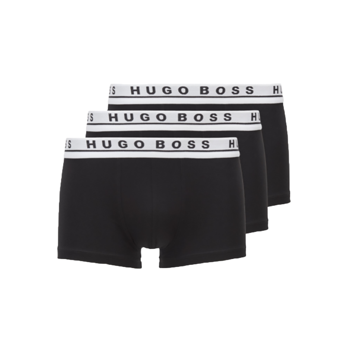 BOSS THREE-PACK BOXERS IN BLACK