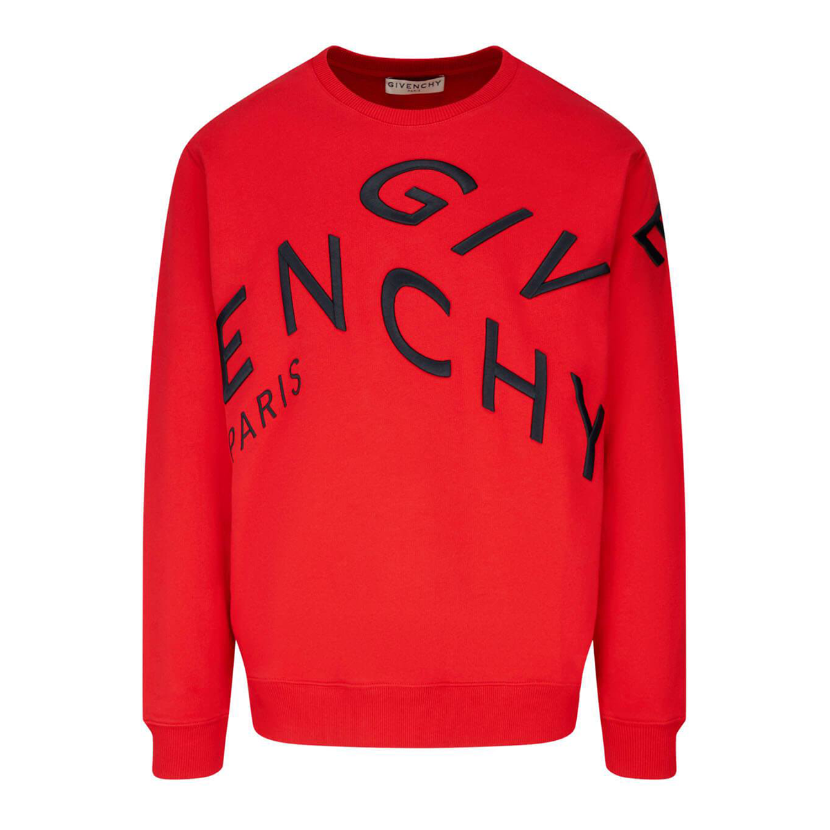 GIVENCHY REFRACTED LOGO SWEATER IN RED